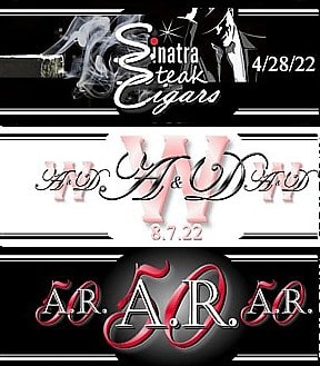 Each design for custom cigar labels is unique for each client event