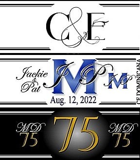 Cigar band samples for wedding and birthdays